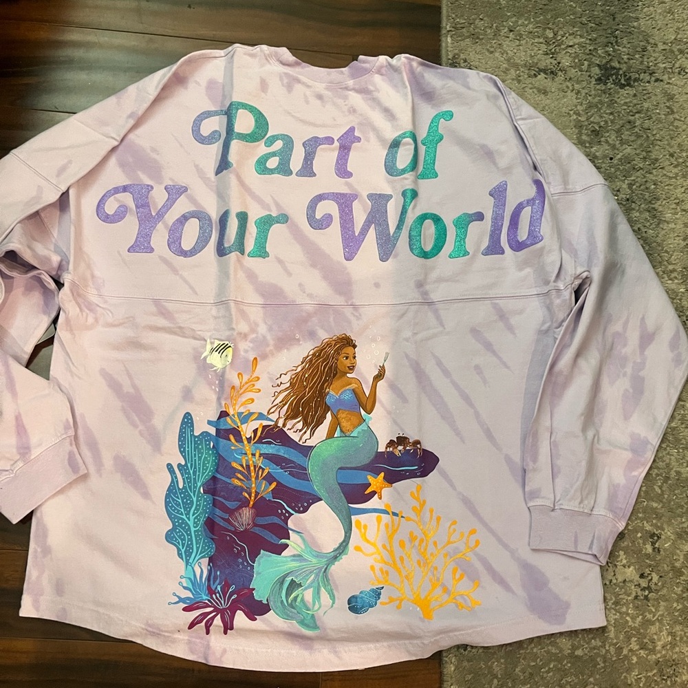 Disney Parks The Little Mermaid Part of Your World Spirit Jersey Large New